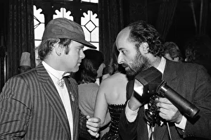 Elton John pictured talking to a photographer at a House of Commons reception Elton John pictured talking to a photographer at a House of Commons reception