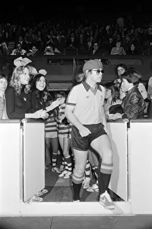 Elton John pictured in Wembley during a 5 a side football match Elton John pictured in Wembley during a 5 a side football match