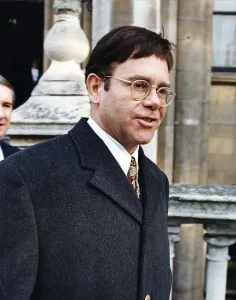 Elton John Singer arriving at High Court for Libel Case against the Sunday Mirror Elton John Singer arriving at High Court for Libel Case against the Sunday Mirror