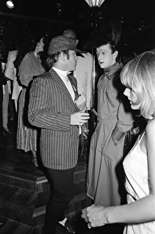 Elton John and Steve Strange at the new nightclub Stringfellows in Covent Garden, London Elton John and Steve Strange at the new nightclub Stringfellows in Covent Garden, London