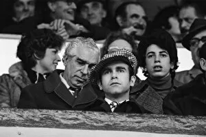Images Dated 7th January 1978: Elton John watching the West Ham United v Watford football match. 7th January 1978