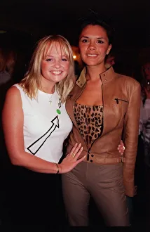 Emma Bunton and Victoria Adams May 1999 are pictured at the Mirror Pride of Britain Emma Bunton and Victoria Adams May 1999 are pictured at the Mirror Pride of Britain