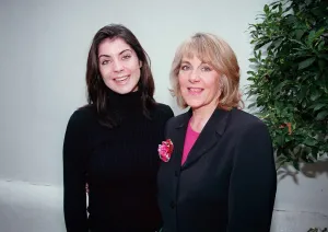 Emma Ledden TV Presenter October 1999 Pictured with Nina Myskow Mirror Staff Emma Ledden TV Presenter October 1999 Pictured with Nina Myskow Mirror Staff