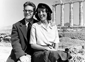 Emma Thompson Actress with Co-Star Kenneth Branagh in Athens Greece to film Emma Thompson Actress with Co-Star Kenneth Branagh in Athens Greece to film