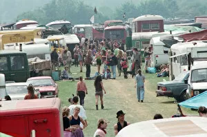 Images Dated 23rd May 1992: The encampment at Castle Morton Common near Malvern Wells in Worcestershire