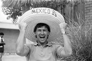 England captain Bryan Robson poses wearing a sombrero at the team base in Monterrey England captain Bryan Robson poses wearing a sombrero at the team base in Monterrey