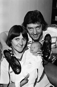 Images Dated 1st June 1986: Former England Captain Carol Thomas with her baby. June 1986
