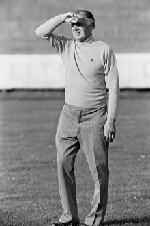 England caretaker manager Joe Mercer pictured during a training session in Leipzig ahead England caretaker manager Joe Mercer pictured during a training session in Leipzig ahead