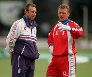 England Cricket Team Captain Alec Stewart May 1999 with David Lloyd ahead of England Cricket Team Captain Alec Stewart May 1999 with David Lloyd ahead of