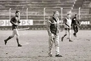 England football team training session February 1987. Pictured England football team training session February 1987. Pictured