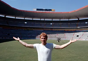 England footballer Alan Ball poses at the Jalisco Stadium in Guadalajara where England England footballer Alan Ball poses at the Jalisco Stadium in Guadalajara where England