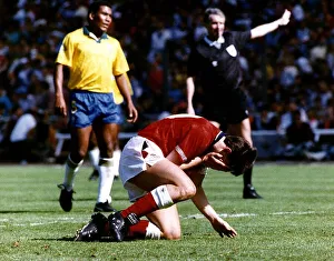 England footballer Gary Lineker reacts after miskicking his penalty England footballer Gary Lineker reacts after miskicking his penalty