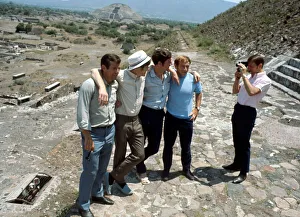 England footballers at the ancient Aztec pyramids during a sightseeing trip in Mexico England footballers at the ancient Aztec pyramids during a sightseeing trip in Mexico