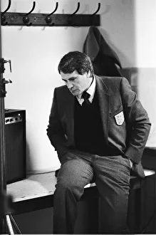 England manager Bobby Robson in the dressing room after his side' England manager Bobby Robson in the dressing room after his side'