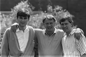 England manager Bobby Robson England with his captain Bryan Robson England manager Bobby Robson England with his captain Bryan Robson