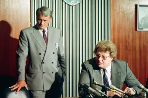 England manager Bobby Robson with FA Chief Executive Graham Kelly (right England manager Bobby Robson with FA Chief Executive Graham Kelly (right