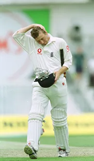 England v New Zealand Cricket 4th Test Match Oval 1999 Mike Atherton walks back England v New Zealand Cricket 4th Test Match Oval 1999 Mike Atherton walks back