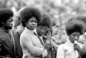 England vs. West Indies. West Indies fans. July 1973 England vs. West Indies. West Indies fans. July 1973