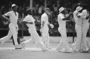 England in West Indies 1981. Geoff Boycott is dismissed. 26th May 1981 England in West Indies 1981. Geoff Boycott is dismissed. 26th May 1981