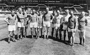England World Cup Winners XI vs Thames TV All Stars XI. At White City England World Cup Winners XI vs Thames TV All Stars XI. At White City