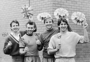 England's Everton players Trevor Steven, Peter Reid England's Everton players Trevor Steven, Peter Reid