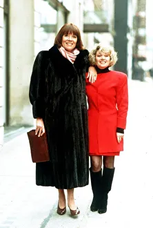 English actress Diana Rigg with singer and entertainer Elaine Paige English actress Diana Rigg with singer and entertainer Elaine Paige