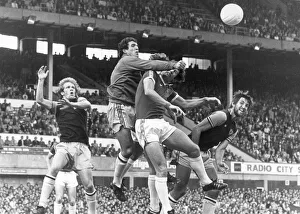 English League Division One match at Goodison Park. Everton 0 v Aston Villa 2 English League Division One match at Goodison Park. Everton 0 v Aston Villa 2