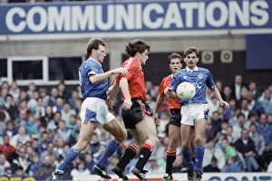 English League Division One match at Goodison Park. Everton 3 v Manchester United 2 English League Division One match at Goodison Park. Everton 3 v Manchester United 2