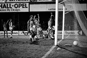 English League Division One match Luton Town 3 v Manchester City 1 English League Division One match Luton Town 3 v Manchester City 1