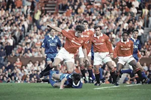 English Premier League Match at Old Trafford. Manchester United 0 v Everton 3 English Premier League Match at Old Trafford. Manchester United 0 v Everton 3