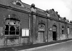 The front entrance of Blaydon Railway Station on 19th January 1977 which has been The front entrance of Blaydon Railway Station on 19th January 1977 which has been