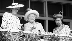 Epsom Derby, 4th June 1986. Princess Diana, Princess of Wales Epsom Derby, 4th June 1986. Princess Diana, Princess of Wales