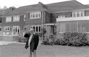 Images Dated 23rd May 1976: Eric Morecombe outside his home Comedian Eric Morecombe Sunday People series