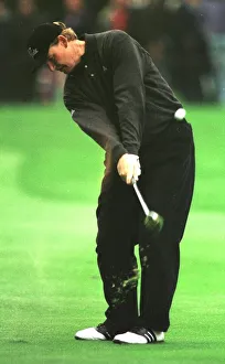 Ernie Els plays out of the rough on the 18th October 1998 during the 1998 World Ernie Els plays out of the rough on the 18th October 1998 during the 1998 World