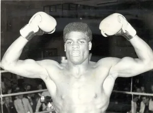 Errol Christie, middleweight boxer, pictured after winning fight against Terry Matthews Errol Christie, middleweight boxer, pictured after winning fight against Terry Matthews