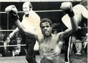 Errol Christie middleweight boxer after beating Dexter Bowman with a TKO at the Digbeth Errol Christie middleweight boxer after beating Dexter Bowman with a TKO at the Digbeth