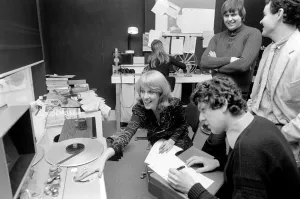 Esther Rantzen in the cutting room of the ThatOs Life'programme Esther Rantzen in the cutting room of the ThatOs Life'programme