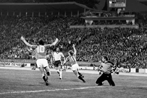 European Cup Winners Cup Second Round First Leg match. Spartak Varna 1 v Manchester European Cup Winners Cup Second Round First Leg match. Spartak Varna 1 v Manchester