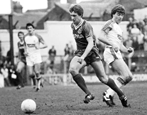 Everton footballer Kevin Sheedy on the ball during the League Division One match against Everton footballer Kevin Sheedy on the ball during the League Division One match against