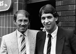 Everton manager Howard Kendall with new striker Gary Lineker at Goodison Park Everton manager Howard Kendall with new striker Gary Lineker at Goodison Park