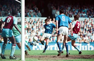 Everton v Aston Villa league match at Goodison Park May 1990 Everton v Aston Villa league match at Goodison Park May 1990