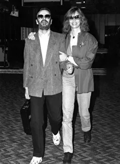 Ex-Beatle Ringo Starr and his wife Barbara Bach were spotted leaving London' Ex-Beatle Ringo Starr and his wife Barbara Bach were spotted leaving London'