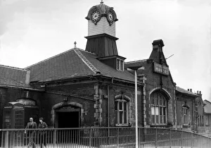 The exterior of Manors Railway Station in Newcastle on 16th April 1980 The exterior of Manors Railway Station in Newcastle on 16th April 1980