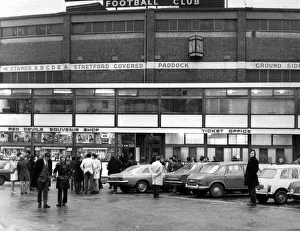 Exterior of Old Trafford football stadium, home to Manchester United Football Club Exterior of Old Trafford football stadium, home to Manchester United Football Club