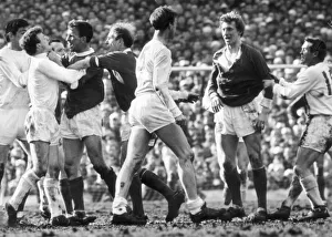 FA Cup Semi Final match at Hillsborough. Leeds United 0 v Manchester United 0 FA Cup Semi Final match at Hillsborough. Leeds United 0 v Manchester United 0