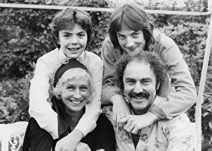 Images Dated 10th June 1979: Family Joy. Jimmy Greaves with his ex-wife Irene and children Andrew 13