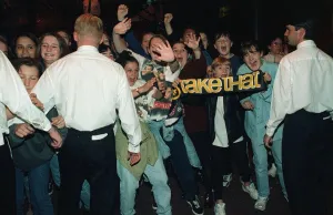 Take That fans party outside SECC Glasgow July 1994 Take That fans party outside SECC Glasgow July 1994