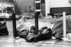Fans queuing to see rock group The Who at Brighton. 4th November 1979 Fans queuing to see rock group The Who at Brighton. 4th November 1979