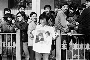 Fans of Wham!, pictured during the Wham! 10-day visit to China, April 1985 Fans of Wham!, pictured during the Wham! 10-day visit to China, April 1985