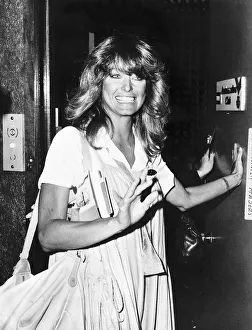 Farrah Fawcett Majors Actress leaving Heathrow Airport for Los Angeles Dbase Farrah Fawcett Majors Actress leaving Heathrow Airport for Los Angeles Dbase